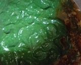 A picture of step 10 of Sarson ka saag with bajry ki roti.