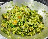 A picture of step 3 of Spinach Pulao.