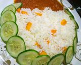A picture of step 2 of Carrot rice.
