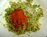 A picture of step 4 of Baked Bhakarwadi.