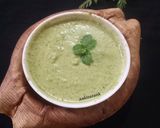 A picture of step 4 of Farali chutney.