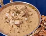 A picture of step 8 of Creamy Walnut Chicken.