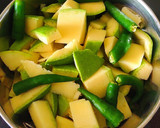 A picture of step 1 of Raw Mango Saaru/ Rasam.