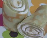 Foto langkah ke 9 dari resep Matcha Crepe gulung.