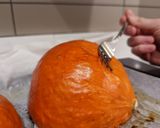 A picture of step 6 of Red kuri squash pie made from homemade puree.