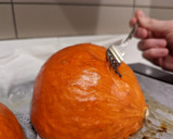 A picture of step 6 of Red kuri squash pie made from homemade puree.