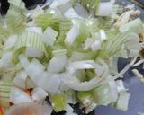 A picture of step 2 of Tikka spring rolls.