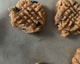 A picture of step 5 of Keto peanut butter cookies.