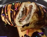 A picture of step 3 of Chocolate tortilla roll.