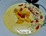 A picture of step 3 of Mango Kheer.