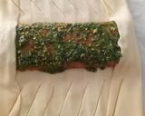 A picture of step 2 of Treccia di salmone e pesto di pistacchio.