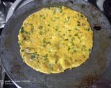 A picture of step 6 of Lauki Thepla.