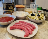 Foto del paso 1 de la receta: Guiso de salchichas con berenjenas y tomate