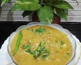 A picture of step 9 of Palak Kadhi.