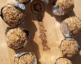 A picture of step 7 of Till k laddoo.