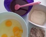 Foto langkah ke 1 dari resep Puding Cake Coklat Taro.