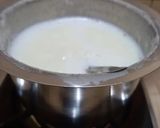 A picture of step 1 of Coconut kheer.