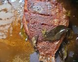 A picture of step 4 of Karimeen (pearl spot) pollichathu.