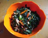 Foto langkah ke 3 dari resep Tumis Daun Pepaya Jepang.