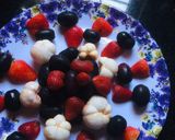 A picture of step 1 of Fruit salad.