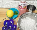 Foto langkah ke 1 dari resep Lychee Butterfly Pea.