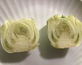 A picture of step 1 of California Farm Fennel Steaks with Ham & Cheese.