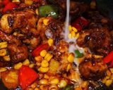 ক্রিসপি চিকেন চিলি কর্ন (crispy chicken chili corn recipe in bengali) রেসিপি ধাপ - 6 ছবি