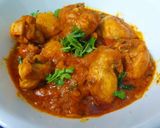 A picture of step 6 of Chicken Kosha.