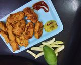 A picture of step 6 of Rawmango pakodas🍋.
