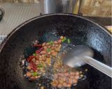 A picture of step 3 of Mangai Sadum / Raw Mango Rice.