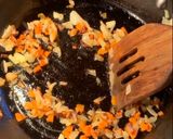 A picture of step 1 of Omu rice.