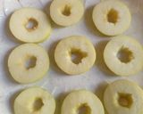 A picture of step 4 of Apple rings.