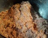 A picture of step 1 of Ground Beef Croquettes with White Sauce.