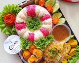 Foto langkah ke 15 dari resep Tumpeng Nasi Uduk Ceria.