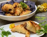 A picture of step 10 of Nutella stuffed croissants.