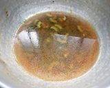A picture of step 8 of Pavakkai /bitter gourd pitlai.
