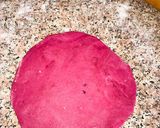 A picture of step 12 of Beetroot chapati.