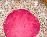A picture of step 12 of Beetroot chapati.