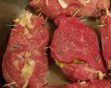 A picture of step 1 of Omi's Beef Rouladen!.