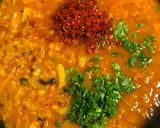 A picture of step 7 of Cabbage Dal.
