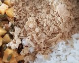 A picture of step 1 of Leftover roti sabji and rice cutlet.