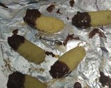 Foto langkah ke 10 dari resep Kue Lidah Kucing Ovomaltine No Mixer No Oven.