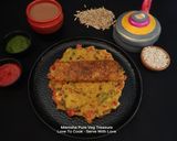 A picture of step 4 of Mix Veg Barley Flour Chilla.
