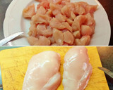 Foto del paso 1 de la receta: Pechugas de pollo y champiñones con salsa blanca