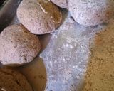 A picture of step 1 of Kuttu Puri.