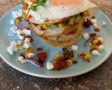 A picture of step 9 of Maxican stack.