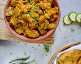 A picture of step 2 of Aloo ki poori with Khatha Meetha Petha (kaddu).