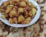 عکس مرحله 1 از دستور سیب زمینی نیمه بامیه ای😂