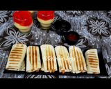 A picture of step 2 of Tortilla Roll Sandwiches.
