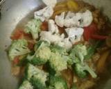 Creamy macarona with chicken (my own version) recipe step 2 photo